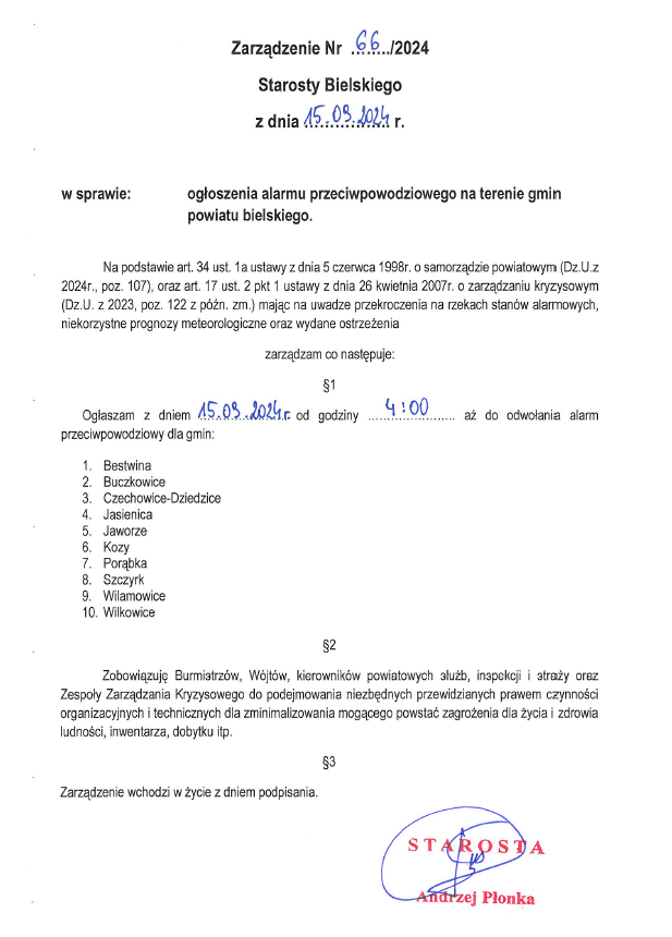 zarzadzenie