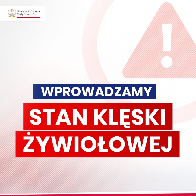 Rozporządzenie o stanie klęski żywiołowej