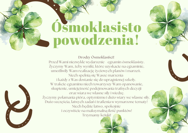 Życzenia powodzenia
