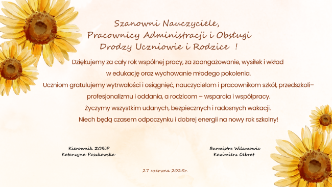 Podziękowania