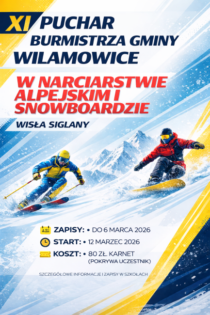 Zawody narciarskie i snowboardowe o Puchar Burmistrza Wilamowic.