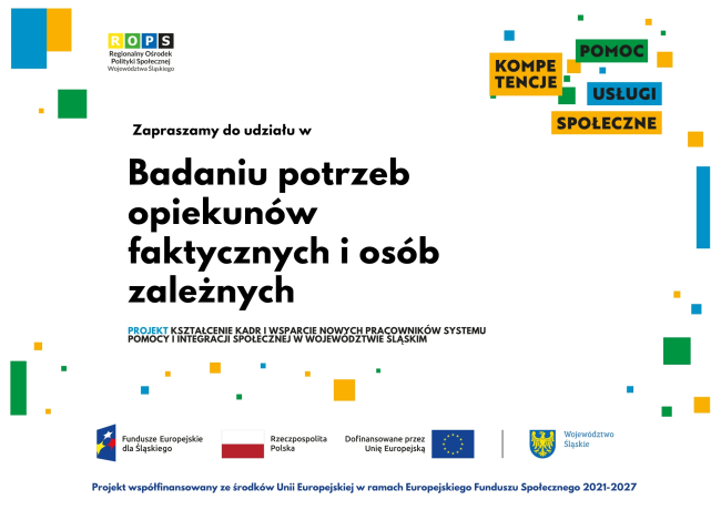 Zaproszenie do udziału w badaniu potrzeb opiekunów faktycznych i osób zależnych