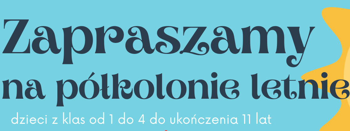 Półkolonie letnie plakat