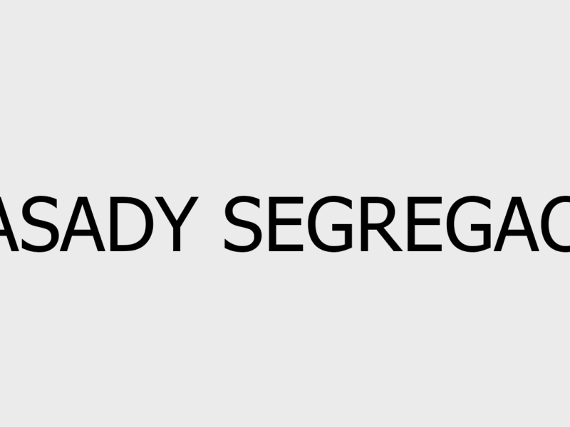 ZASADY SEGREGACJI